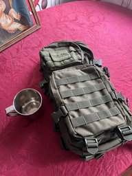 Рюкзак тактичний Mil-Tec 20Л Чорний камуфляж US ASSAULT PACK SM DARK CAMO (14002080-20)