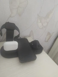 Беспроводная зарядная док-станция 15W 4в1 Smart Fast Wireless Charger универсвльная для iPhone, Android, Apple Watch, ApplePods, AirPods, Samsung и всех телефонов, наушников, смарт-часов с функцией беспроводной зарядки Qi фото от покупателей 11