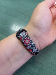 Комплект силіконових ремінців MRK для фітнес браслета Xiaomi Mi Band 5/6/7 Вишиванка 03 + три металеві кнопки (mrk2616) фото від покупців 4