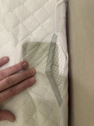 Наматрасник MirSon №5001 Exclusive Line Classic обычный с резинкой по углам 200x220 см (2200005333228) фото от покупателей 1