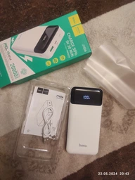 Power bank Hoco J102 10000 mAh зі швидкою зарядкою та дисплеєм повербанк Black фото від покупців 1