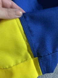 Флаг Украины государственный уличный габардин 90 см х 140 см Сине-желтый TM Novynka фото от покупателей 7