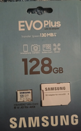 Карта памяти Samsung Evo Plus microSDXC 128GB UHS-I U3 V30 A2 + SD адаптер (MB-MC128KA/EU) фото от покупателей 2