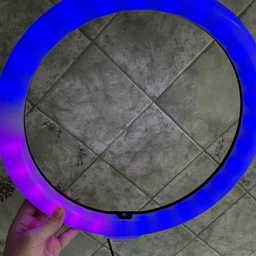 Кольцевая светодиодная лампа 36 см Led RGB для селфи фото от покупателей 3