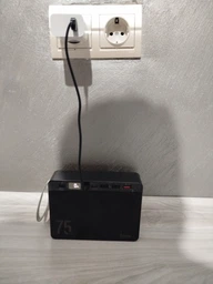 Портативна батарея повербанк Power bank Hoco J94 75 000 mAh пауербанк павер бенк для телефону зі швидкою зарядкою з ремінцем 22.5W, Чорний фото від покупців 10