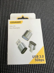 Адаптер Essager Soray OTG Type-C Female to USB-A Male USB3.0 Adaptor Grey (EZJCA-SRB0G) фото від покупців 9