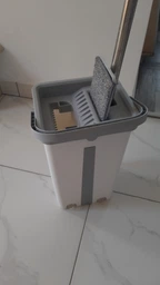 Швабра з відром комплект Scratch Cleaning Easy Mop з автоматичним віджиманням і складною ручкою фото від покупців 7