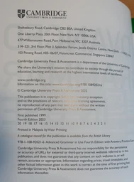 Учебник Advanced Grammar in Use 4th Edition with Answers with eBook and Online Test ISBN: 9781108920216 фото от покупателей 2