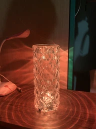 Ночник лампа RGB настольная Rose Diamond Table Lamp LED светильник кристалл с USB-зарядкой и пультом ромб фото от покупателей 16