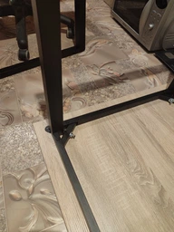 Стол письменный Кнап 2 Ferrum-decor 750x1000x700 Черный металл ДСП Дуб Сонома 16 мм (KNAP2028) фото от покупателей 1