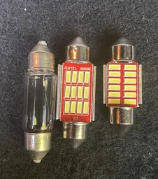LED C5W C10W 36мм лампа в автомобиль, 12 SMD 4014, с обманкой Canbus, белый фото от покупателей 1
