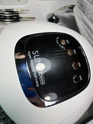 Профессиональная LED+UV лампа для маникюра и наращивания ногтей SUN х15 MAX 66 LED 180 W белая фото от покупателей 3