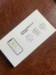 Чохол брелок для Apple AirTag з карабіном Silicone Blue, Grey Kayfovo BG2 Комплект з 2 шт фото від покупців 2