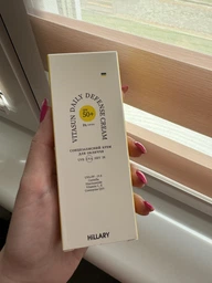 Сонцезахисний крем для обличчя SPF 50+ Hillary VitaSun Daily Defense Cream, 40 мл фото від покупців 6