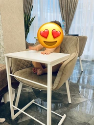 Столик приставной Терри Ferrum-decor 650x440x330 Белый металл ДСП Дуб Сонома 16 мм (TERR011) фото от покупателей 1
