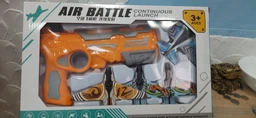 Детский игрушечный пистолет катапульта запускающий самолетики Eys Toys Air Battle K 5000 Бирюзовый фото от покупателей 5