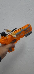 Детский игрушечный пистолет катапульта запускающий самолетики Eys Toys Air Battle K 5000 Бирюзовый фото от покупателей 4