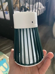 Пастка-лампа від комах Mosquito killing Lamp YG-002 акумуляторна з LED підсвічуванням та USB-зарядкою Сіра фото від покупців 14