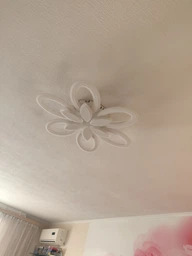 Люстра светодиодная потолочная LUMINARIA AURORA DOUBLE 120W 6F 620/80 WHITE 220V IP20, LED светильник с пультом ДУ фото от покупателей 6