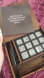 Камни для виски Royal Stones деревянная упаковка 12 шт камней + мешок + щипцы