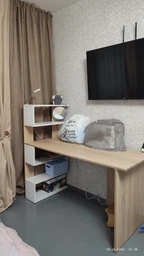 Стіл комп'ютерний з поличками лівоворуч RedWood Ванкувер Ш1416*В1226*Г600 Дуб сонома/Білий RLST24sonomawhite фото від покупців 9