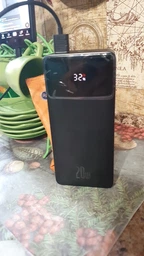 Павербанк 30000 mAh 20W 3A Powerbank с быстрой зарядкой Baseus Bipow Digital Display Портативный аккумулятор внешний аккумулятор 2USB/1Type-C. QC3.0 PD3.0 White (PPDML-N02)