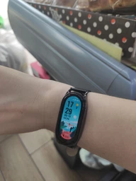 Шкіряний ремінець Primo Mijobs для фітнес-браслету Xiaomi Mi Smart Band 7 - White Silver фото від покупців 1