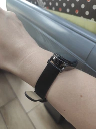 Шкіряний ремінець Primo Mijobs для фітнес-браслету Xiaomi Mi Smart Band 7 - White Silver