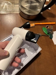 Смарт фен беспроводной на аккумуляторе 4500 mAh smart care hair dryer для укладки и сушки волос с насадками диффузором концентратором 55w аккумулятором зарядкой от usb power bank 3 режима дорожный компактный портативный легкий синий фото от покупателей 8