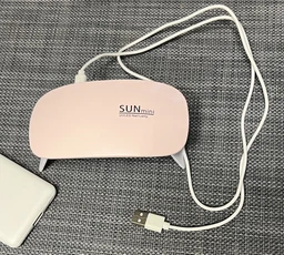 Гибридная лампа для маникюра и педикюра от USB LЕD+UV SUN mіnі для наращивания ногтей гель лака,&nbsp;6W, Розовая фото от покупателей 1