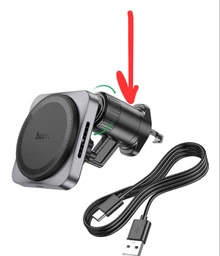 Автотримач Hoco HW15 Speed ​​Magnetic Wireless 15W Колір Чорно-Сірий фото від покупців 1