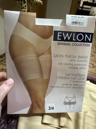 Бандалетки на бедра защитные кружевные Ewlon Opaska Lace 3XL/4XL Бежевые фото от покупателей 1