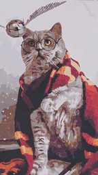 Картина по номерам. "Котик ловець снітча" BS36543 40х50