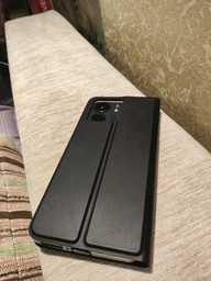Кожаный чехол-книжка GETMAN Elegant (PU) для Motorola Edge 40 Синий фото от покупателей 6