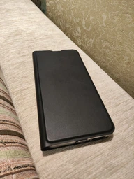 Кожаный чехол-книжка GETMAN Elegant (PU) для Motorola Edge 40 Синий фото от покупателей 3