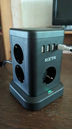 Универсальный сетевой удлинитель RZTK Tower Wireless + 3 USB-A + 1 USB-C Black (TWB7) 1.8 м фото от покупателей 17