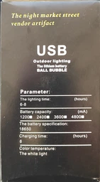 Аккумуляторная кемпинговая LED лампа 20W светильник с крючком USB зарядка фонарь светильник BL 1821 фото от покупателей 2