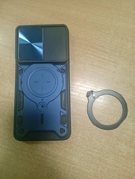 Чохол Magnetic Shield для Motorola Moto G84 протиударний бампер з підставкою Black