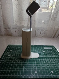 Лампа-фонарь аккумуляторная 4 в 1 настольная беспроводная с power bank и подставкой для телефона, Белый фото от покупателей 1