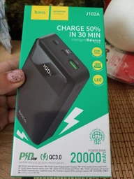Зовнішній акумулятор (Power Bank) Hoco J122 20W 10000mAh LEDIndicator (PD3.0 QC3.0) 1C+1A Black (36905)