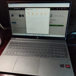 Ноутбук HP Pavilion 15-eh1108ua (4A7N4EA ) Silver / AMD Ryzen 7 5700U / RAM 16 ГБ / SSD 512 ГБ / Подсветка клавиатуры фото от покупателей 5