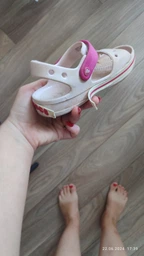 Сандалі Crocs Kids Crocband 12856-6AI-J2 33-34 Рожевий фото від покупців 3
