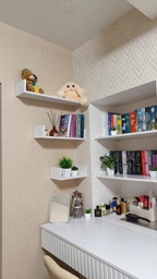 Полки навесные для книг и декора (GT0037), цвет венге фото от покупателей 6