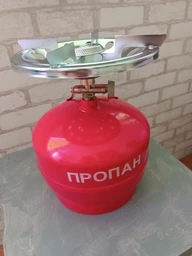 Газовий туристичний балон 8л кемпінг у комплекті з пальником фото від покупців 6