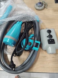 Душ переносной, походный, портативный з помпою на акумуляторе USB 2200 мАч 20-45 минут Синий фото от покупателей 4