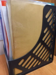 Лоток для бумаг Buromax Пластиковый Вертикальный 3 в 1 Черный (BM.6100) фото от покупателей 1