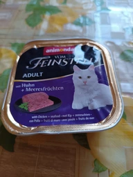 Упаковка вологого корму для котів Animonda Vom Feinsten Adult with Chicken + Seafood для котів з куркою та морепродуктами 100 г х 6 шт (2700000032077)