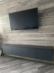 Тумба ТВ "Портленд" навісна, К-504, Антрацит / Графіт (200/33/35), МДФ
