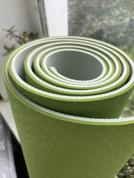 Килимок спортивний Cornix TPE 183 x 61 x 0.6 см для йоги та фітнесу XR-0002 Black/Green фото від покупців 9