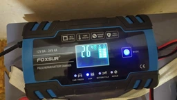 Зарядное устройство для автомобильного аккумулятора Foxsur 12V-24V 8A (подходит на свинцово-кислотные и гелиевые АКБ) Синий FBC122408D фото от покупателей 7